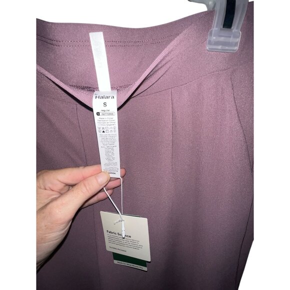 Halara Flex High Waisted Body Sculpt Waist Slimming Wide Leg Waffle Sz Small Pur - Picture 8 of 14